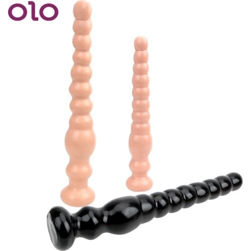 OLO Super Long Anal Plug Anus Backyard Beads Large Dildo Butt Plug Prostata Massage Masturbation Sex Toys For Woman And Men