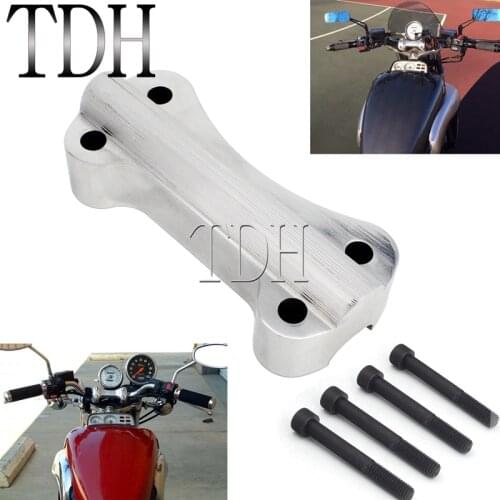 Motorcycle CNC 22mm Handlebar Mount Riser Top Clamp for Yamaha VMAX V-MAX VMX1200 1985-2007 7/8" Handle Bar Riser Spacer