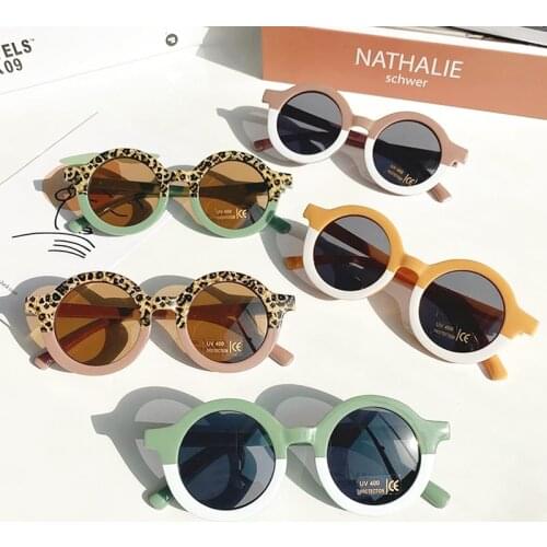 New Retro Round Kids Sunglasses For Boys Girls Brand Designer Children Sun Glasses Baby Outdoor Goggle Shades UV400 Lens Eyewear