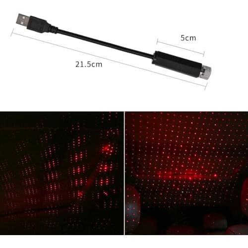 1pcs Romantic LED Starry Sky Night Light 5V USB Powered Galaxy Star Projector Lamp for Car Roof Room Ceiling Decor