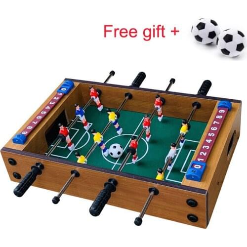 Mini Wooden Kids Childrens Table Football Machine Table Soccer Toys Outdoor game table tools table games for child soccer set