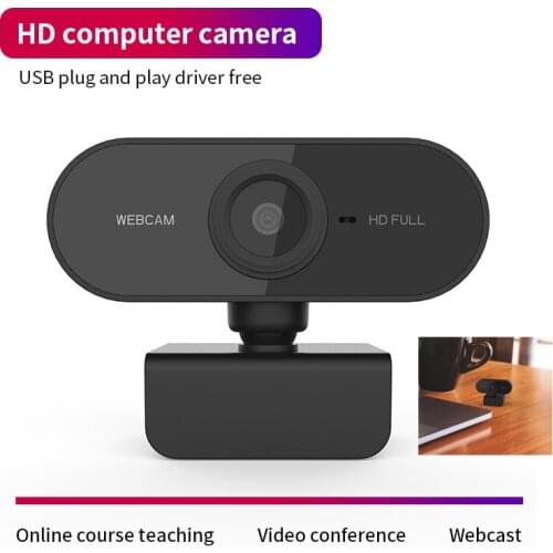 Mini Computer Webcams 1080P HD Auto Focus Webcam PC Web Camera With Mic Rotatable Cameras For Live Broadcast Video Gamer