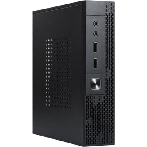 2021 New Mini-ITX Case HTPC Chassis for ITX Motherboard Home Theater Computer Box DIY Desktop Chassis Monitoring server box