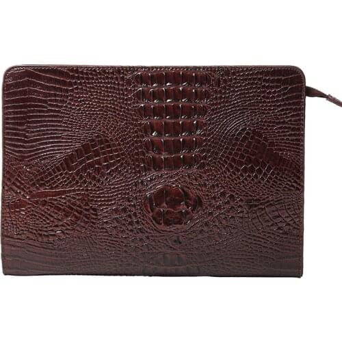 New Handbag Crocodile Clutches Leather Ladies Hand Bags Envelope Woman Messenger Bag Party Evening Handbags Purses Female