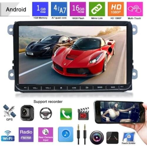 By DHL or Fedex 10pcs Android 8.1 Car GPS Navigation for V W Volkswagen SKODA GOLF 5 Golf 6 POLO PASSAT J ETTA TIGUAN dvd player