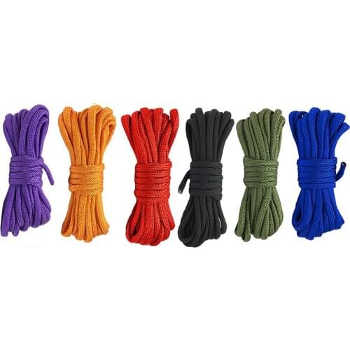 3 Meters Dia.4mm Cores Parachute Rope for Survival Parachute Cord Lanyard Camping Climbing Camping Rope Hiking Clothesline