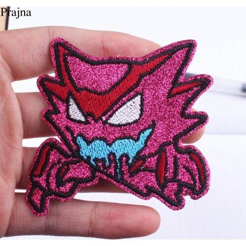 Prajna Haunter Patch Embroidered Patches On Cloth Iron On Patches For Clothing Anime Capsule Corp Patch Sewing On Garment Decor