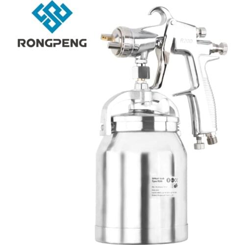 RONGPENG 2.5mm Nozzle Spray Gun Air Brush Suction Feed 1000cc Paint Cup Industril Painting Gun For Furniture Auto Base Painting