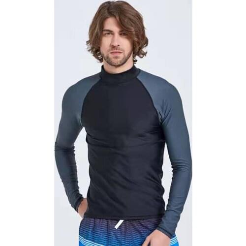 Sbart upf50 surf suit rashguard long sleeve swimsuit lycra surfing shirts lycra wetsuit top uv swim shirt men surf clothes