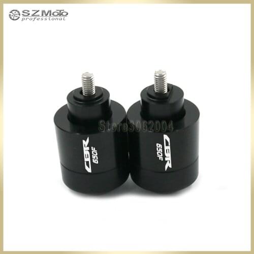 For HONDA CBR650F CBR650 CBR 2014-2017 16 Handlebar Grips Motorcycle Accessories Bar Ends Hand Grip Handlebar End Caps With Logo