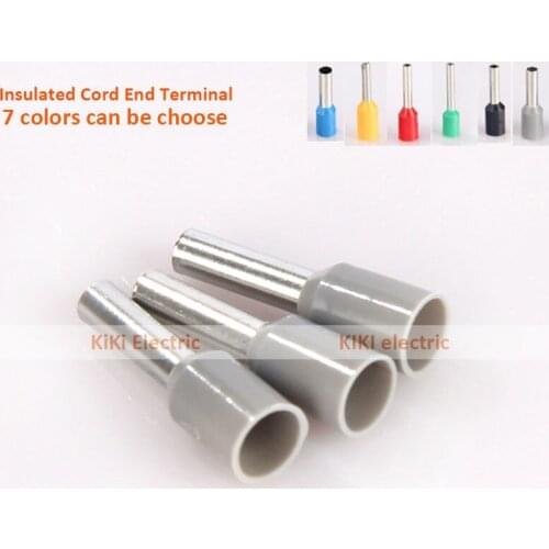 Gray /Orange Tube Pre-insulating Terminal/copper Ends #12A.W.G. 4.0mm2 Wire crimp terminals GT-JT type 12mm pin connectors E4012