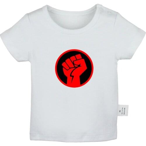 Power Fist Daddy or Mommy and Me Design Newborn Baby T-shirts Toddler Graphic Solid Color Short Sleeve Tee Tops