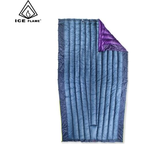 Ice Flame 7D Summer Spring Autumn 90% White Goose Down Sleeping Bag Blanket Sleeping Quilt Underquilt Hammock Backpack Camping