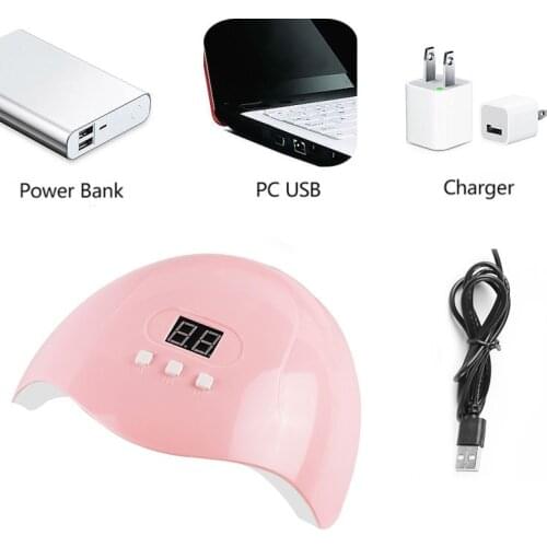 UV LED Lamp For Nails Dryer Sun Light 54W/48W/36W Nail Lamp For Manicure Smart LCD Display For All UV LED Gel Polish Nail Tool