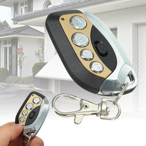 Universal 4 Button Remote Control Cloning 433mhz Electric Garage Door Remote Control Key Fob For Car Garage Door Tools