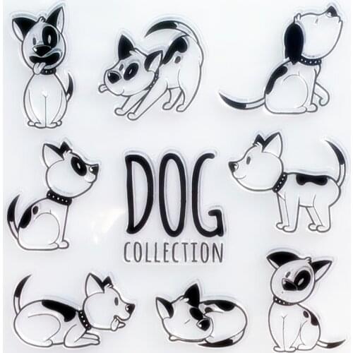 YLCS406 Dogs Silicone Clear Stamps For Scrapbooking DIY Photo Album Cards Decoration Craft Transparent Stamp Clear Stamp New