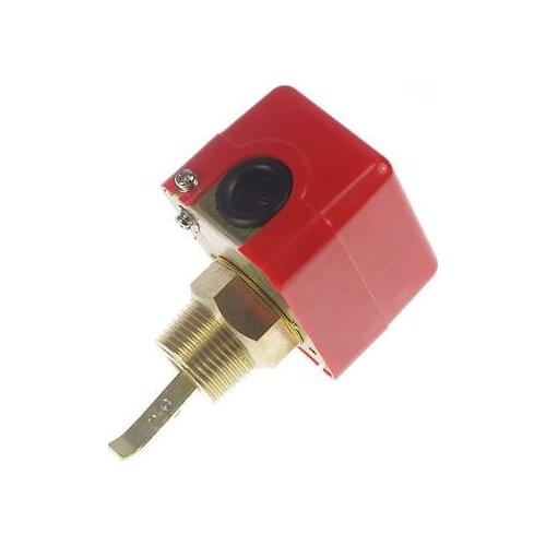 1)1/2" 220V 3A Water/Paddle Flow Switch BSPP Thread Connection SPDT Contacts Red
