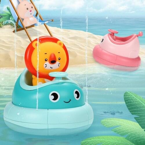 1Pcs Cute Baby Bath Toy Safe Waterproof ABS Colorful Cartoon Rabbit Lion Bathing Toys for Children Kids Present