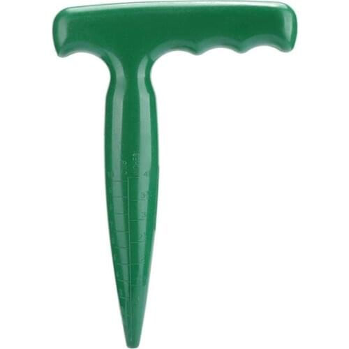 1 Pcs New Green Hole Punch Adjustable Machine Seedling Transplanter Perforator Seeder Fleshy Plants Cutter Garden Supplies