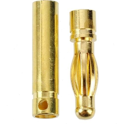 4mm Inside Dia Male Female Banana Plug Bullet Connector Replacement 10 Pairs