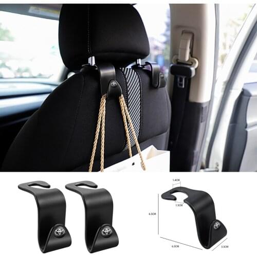2Pcs Car Seat Back Hook Accessories For Toyota Chr Prado Auris Avensis Corolla Verso Sienna Prius Rav4 Fortuner Cruiserr Crown