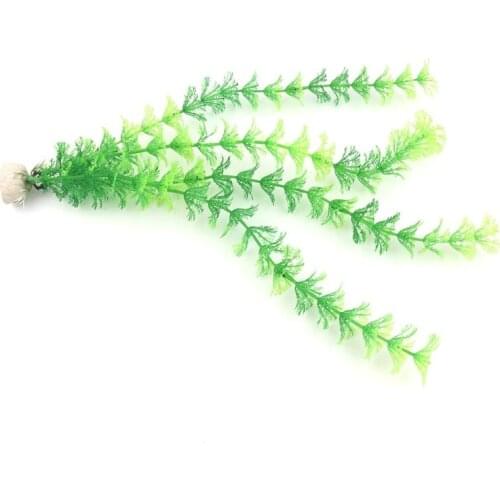 2pcs Length 30cm Artificial Three Sections Vanilla Simulation Flower Hotel Aquarium Fish Tank Landscape Water Grass Decoration