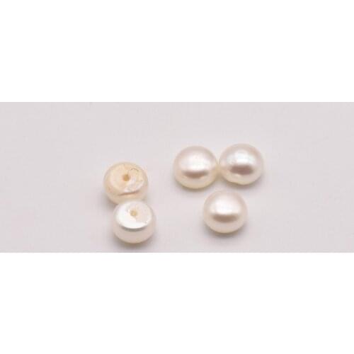 20 Pcs/Lot 5mm Natural Freshwater Pearl Jewelry Components Pearl Making Jewelry Korean Accessories Pearl Earrings JA0045