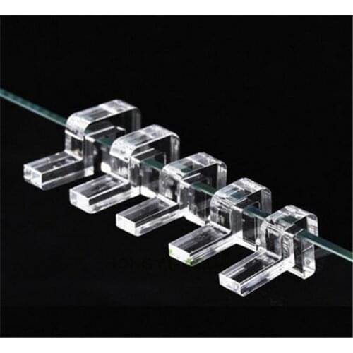 4pcs/lot Acrylic Bracket Fish Tank Glass Cover Aquarium Cover Support Frame Aquarium Accessories 6mm/8mm/10mm/12mm/15mm/19mm