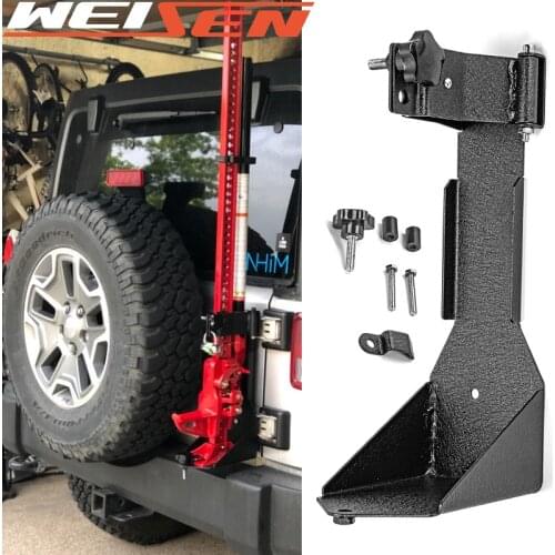 Car Accessories For Jeep Wrangler JK 2007-2017 Off-road Rear Hi-Lift Jack Mount Tailgate Bracket Kit