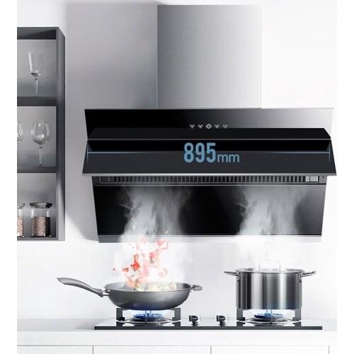 Side Suction Type Large Suction Exhaust Range Hood Small Apartment Kitchen Household Smoking Machine