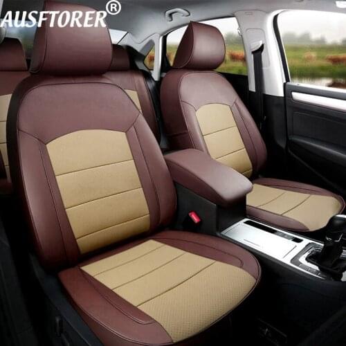 Genuine Leather & PVC Leather Seat Covers for Subaru XV 2018 2020 Seats Cover Sets Custom Fit Car Supports Accessories 12PCS/Set