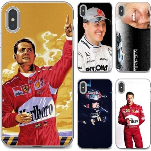 Michael-Schumacher-Star-Car-Sport For Xiaomi poco X3 nfc F2 Pro M3 Mi 5X 6X Max Mix 1 2 2S 3 Mi5 Mi6 Mi3 Mi4 Soft Cover Bag