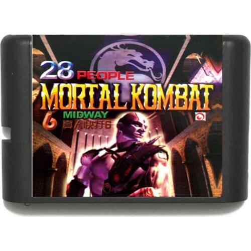 Hottest Mortal Kombat 6 Midway 28 People 16 bit MD Game Card For Sega Mega Drive For Genesis