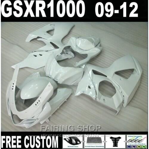Injection molding fairings for Suzuki GSXR1000 09 10 11 12 white fairing kit GSXR 1000 2009-2012 OI06
