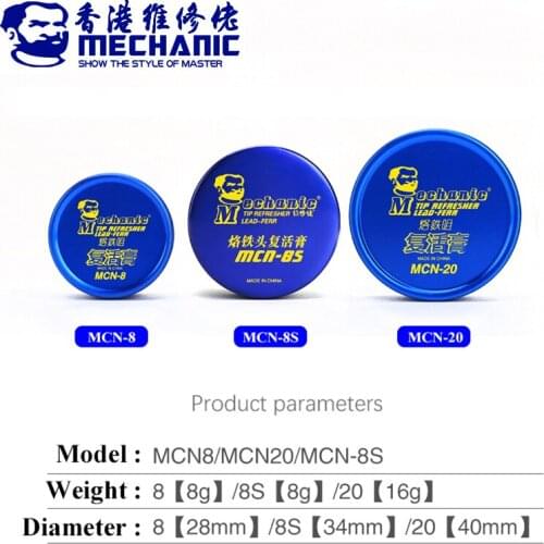 MECHANIC MCN-8S/MCN-20/MCN-8 Soldering Iron Tip Refresher Clean Paste for Oxide Solder Iron Tip Head Resurrection Repair Tools