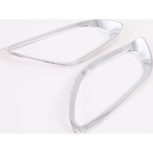 For Kia Seltos 2019 2020 Car Rear Fog Light Cover Trim Strip ABS Chrome Frame Lamps Car-styling Strips Exterior decoration