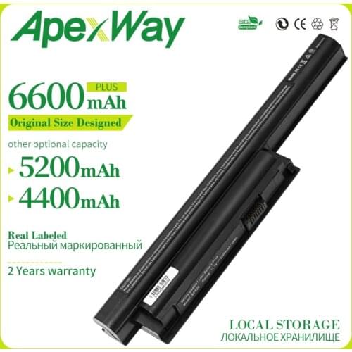 6600 mAh New Laptop Battery for SONY VAIO BPL26 BPS26 VGP-BPL26 VGP-BPS26 vgp-BPS26A bps26 VPCEL15EC SVE141 SVE14A SVE15 SVE17