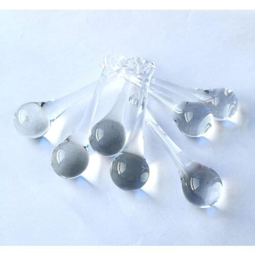 AAA quality Clear Color 20pcs /lot 20*80mm Crystal Glass Raindrop Chandelier Pendants, Crystal Lighting Parts, Bar & Home Deco
