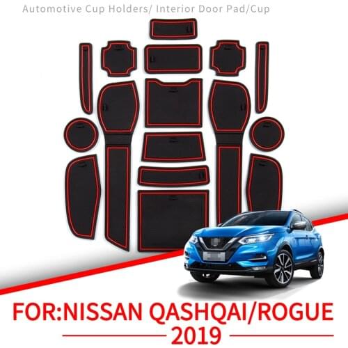 ZUNDUO car anti-slip mat for Nissan Qashqai 2019 Rogue interior accessories rubber cup holder anti-slip mat s