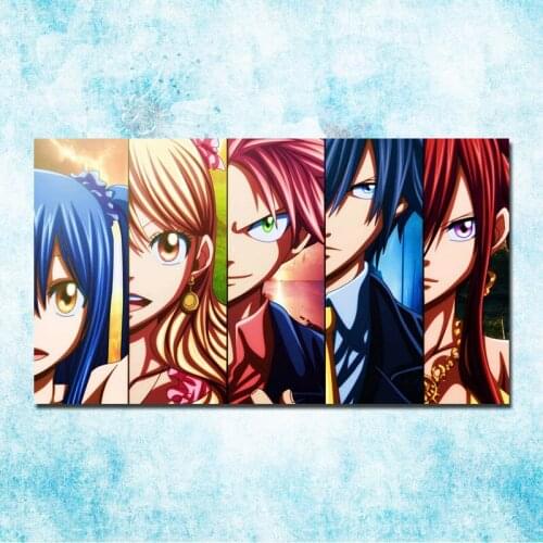 Fairy Tail Hot Anime Art Silk Poster Canvas Print 13x24 24x43 Inch-001