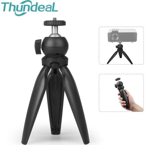 TD90 TD60 Projector Bracket Mini Tabletop Tripod 1/4" Mount Screw Portable YG300 P62 W18 DLP Projector Desk Tripod Holder Stand