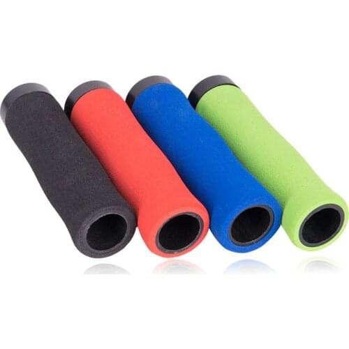 ZTTO Bicycle Grip Unilateral Locking Sponge Sleeve Durable Shock-Proof Anti-Slip MTB Bike Folding Bicycle BMX with Bar Plug AG28