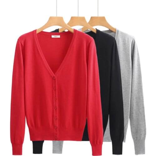 6XL Plus Size Women Knitted Cardigan Coat 17 Solid Color Winter Casual V-Neck Long Sleeve Crochet Knit Sweater Coat Female Top