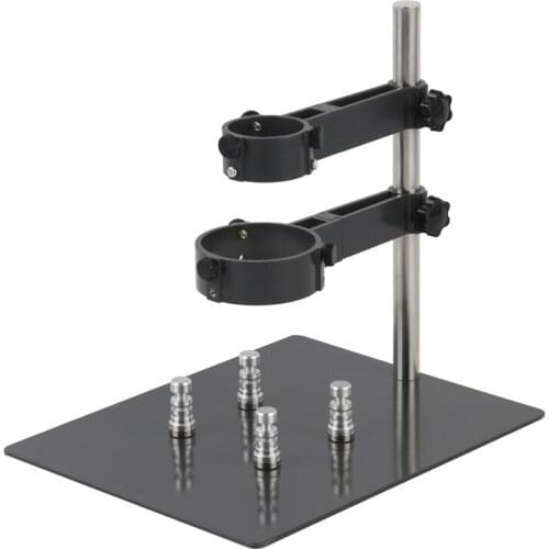 2 In 1 Metal Industrial Video Microscope Camera Stand Table Holder + Magnetism Magnetic Electronic PCB Board Fixture
