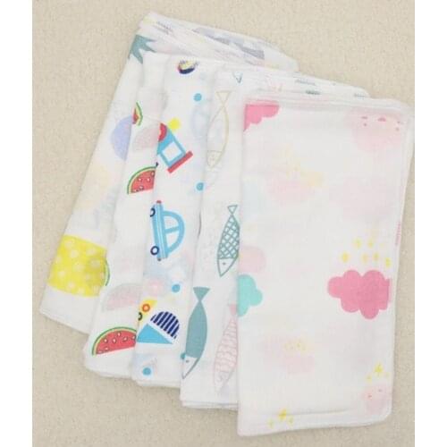 3 PCS 31 cm*31 cm Baby Feeding Towel Teddy Bear Bunny Dot Chart Printed Children Small Handkerchief Gauze s Nursing