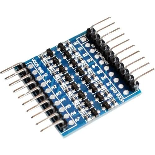 8 channel 3.3V-5V 5V-3.3V IIC UART SPI TTL Two-way curved needle level conversion module