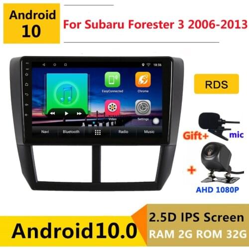 9 inch Android 10 Car DVD Multimedia Player GPS For Subaru Forester 3 xv 2007 2008 2009 2013 audio auto radio stereo navigation