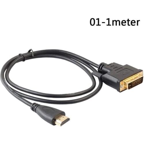 LBSC HDMI to DVI Male to 24+1 DVI-D Male Adapter Video Cable 1080P for HDTV DVD Projector 1M 1.8M 3M 5M