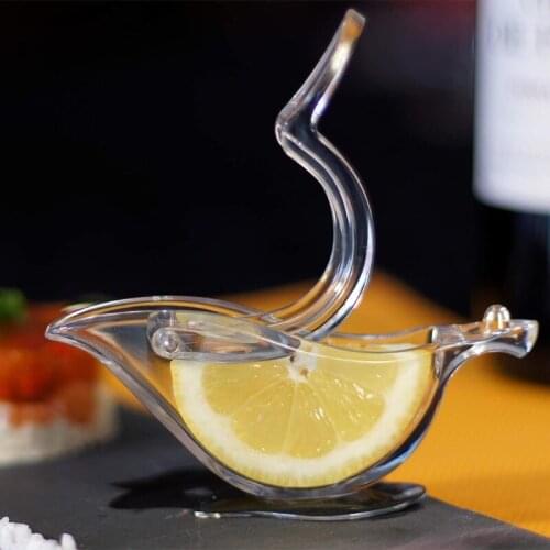 Acrylic Lemon Clip Manual Transparent Fruit Juicer Home Kitchen Bar Gadget Manual Citrus Juicer Hand Orange Squeezer Machine