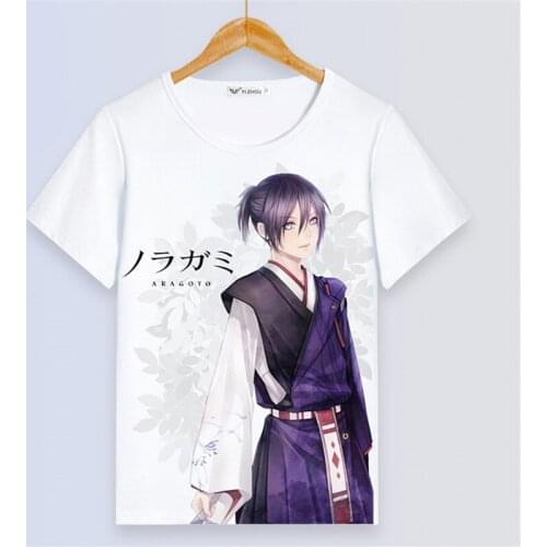 Anime Noragami Aragoto Digital Printing Unisex Harajuku T Shirt Women Tee Shirt Lovers Summer Streetwear Loose Couple Clothes